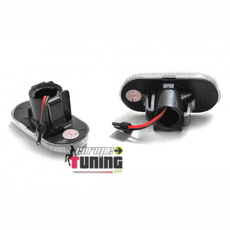 CLIGNOTANTS REPETITEURS SEQUENTIELS LED NOIRS DACIA DUSTER - RENAULT CLIO MEGANE TWINGO ...(05510)