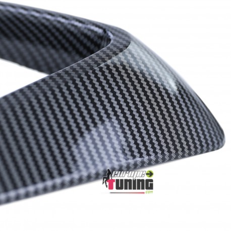 CADRES GRILLES ENJOLIVEURS ANTI BROUILLARD STYLE GTI CARBONE VW GOLF 7 PH1 (05538)