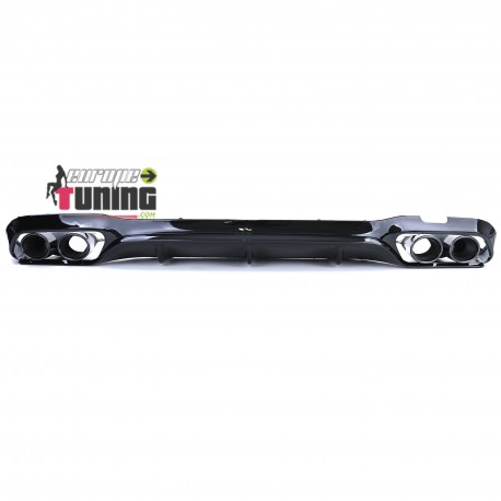 DIFFUSEUR SPORT NOIR PACK SPORT AVEC DOUBLES SORTIES MERCEDES CLASSE E W213 (05010)