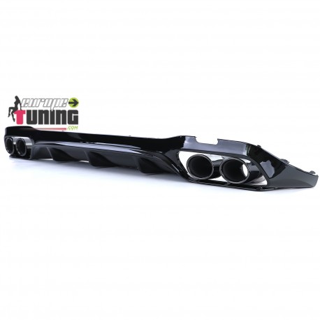 DIFFUSEUR SPORT NOIR PACK SPORT AVEC DOUBLES SORTIES MERCEDES CLASSE E W213 (05010)