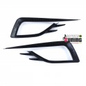 CADRES GRILLES ENJOLIVEURS ANTI BROUILLARD SPORT NOIR BRILLANT VW GOLF 7 PH2 (05555)