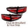 FEUX ROUGES CLIGNOTANTS LED SEQUENTIELS DYNAMIQUES AUDI A4 B8 BERLINE PH2 2011-2015 (05470)