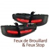 FEUX NOIRS A LED SEQUENTIELS DYNAMIQUES AUDI A4 B8 BERLINE PH2 A LED DE SERIE (05586)