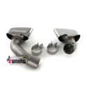 DOUBLE SORTIE DUPLEX INOX SILENCIEUX ECHAPPEMENT SPORT PACK V8 POUR BMW X5 F15 (04885)
