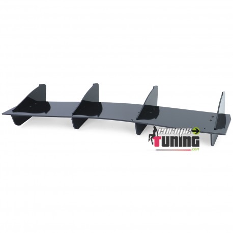 DIFFUSEUR ARRIERE SPORT NOIR BRILLANT POUR SEAT LEON 3 CUPRA 2012-2016  (05672)