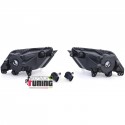 2 FEUX DE BROUILLARD AVANTS NOIRS SEAT LEON 5F IBIZA 5 TOLEDON 4 (05675)