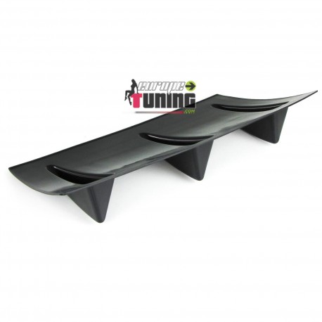 DIFFUSEUR SPORT NOIR UNIVERSEL A 6 AILERONS POUR PARE-CHOCS ARRIERE (05687)
