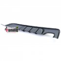 DIFFUSEUR ARRIERE SPORT NOIR BRILLANT BMW SERIE 1 E82 E88 PH2 PACK M 07-13 (05693)