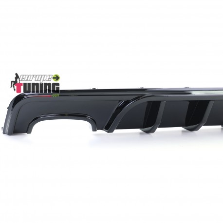 DIFFUSEUR ARRIERE SPORT NOIR BRILLANT BMW SERIE 1 E82 E88 PH2 PACK M 07-13 (05693)