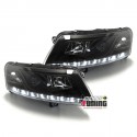PHARES DE JOUR AU XENON AUDI A6 2004-2008 NOIRS (04181)