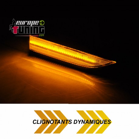 REPETITEURS CHROME CLIGNOTANTS LATERAUX AILES LED DYNAMIQUE VW VOLKSWAGEN T6 PH1 (05706)