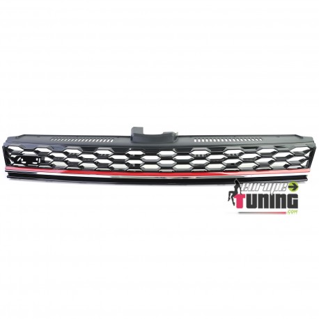 CALANDRE SPORT SANS SIGLE PACK GTI ROUGE VOLKSWAGEN VW GOLF 7 2012-2017 (05710)