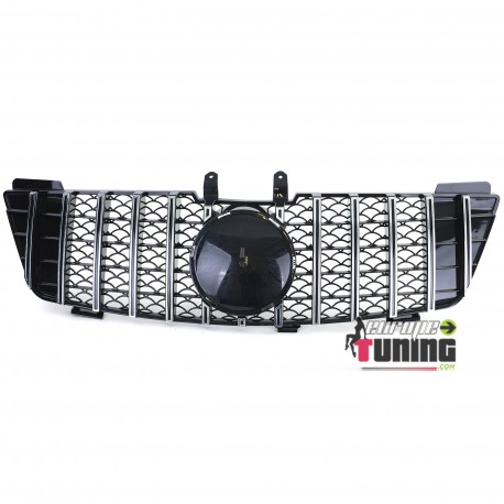 CALANDRE CHROME NOIRE GRILLE PANAMERICANA LIGNE AMG GT-R MERCEDES ML W164 PH1 05-08 (05712)