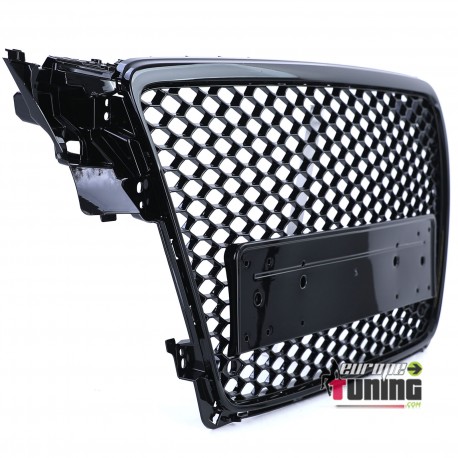 CALANDRE SPORT NOIRE GRILLE NID D ABEILLE LIGNE RS4 AUDI A4 B8 2007-2011 PH1 (05722)