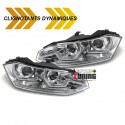 PHARES CHROME FEUX CLIGNOTANTS SEQUENTIELS VW POLO 6 AW 2G 2017-2021 (05751)