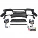 DIFFUSEUR SPORT PERFORMANCE AVEC 2 SORTIES NOIRES - BMW X4 G02 PACK M 2018-2021 (05783)