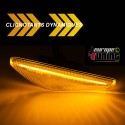 2 REPETITEURS NOIRS CLIGNOTANTS SEQUENTIELS LED DYNAMIQUE BMW SERIE 3 E46 COUPE CABRIO 2003-2007 (05795)