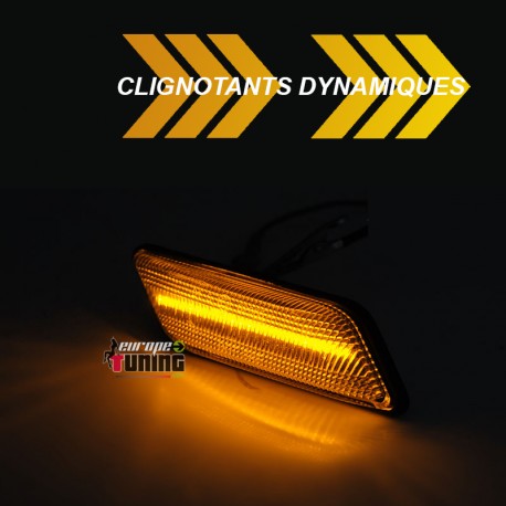 REPETITEURS CLIGNOTANTS NOIRS LED SEQUENTIELS BMW Z3 COUPE ROADSTER 1995-2003 (05804)