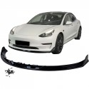 SPOILER AVANT LAME DE PARE CHOCS NOIR BRILLANT TESLA MODEL 3 (05836)