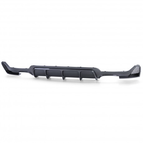 DIFFUSEUR SPORT LOOK CARBONE POUR 4 SORTIES ECHAPPEMENT BMW SERIE 4 COUPE F32 F33 F36 PACK M (05857)