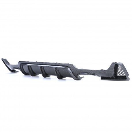 DIFFUSEUR SPORT LOOK CARBONE POUR 4 SORTIES ECHAPPEMENT BMW SERIE 4 COUPE F32 F33 F36 PACK M (05857)