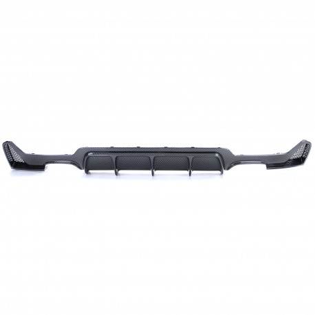 DIFFUSEUR SPORT LOOK CARBONE POUR 4 SORTIES ECHAPPEMENT BMW SERIE 4 COUPE F32 F33 F36 PACK M (05857)