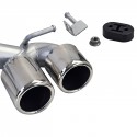 KIT CONVERSION 4 SORTIES ECHAPPEMENT CHROMEES DUPLEX BMW SERIE 4 F32 F33 F36 (05859)