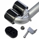 KIT CONVERSION 4 SORTIES ECHAPPEMENT NOIRES DUPLEX BMW SERIE 3 F30 F31  (05858)