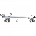 KIT CONVERSION 4 SORTIES ECHAPPEMENT CHROME DUPLEX BMW SERIE 3 F30 F31  (05861