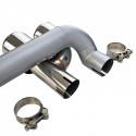 KIT CONVERSION 4 SORTIES ECHAPPEMENT CHROME DUPLEX BMW SERIE 3 F30 F31  (05861