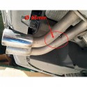 KIT CONVERSION 4 SORTIES ECHAPPEMENT CHROME DUPLEX BMW SERIE 3 F30 F31  (05861