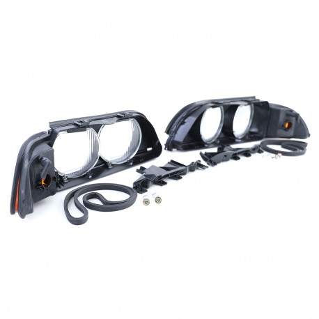VITRES CACHES PHARES FEUX AVANTS CLIGNOTANTS BMW SERIE 5 E39  (05876)
