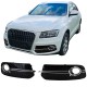 GRILLES ANTI BROUILLARDS PARE CHOCS AUDI Q5 8R 2012-2016 (Z05887)