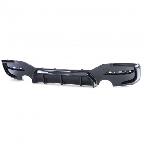 DIFFUSEUR DOUBLE SORTIE BMW SERIE 1 F20 / F21 POUR PARE-CHOCS M (04631)