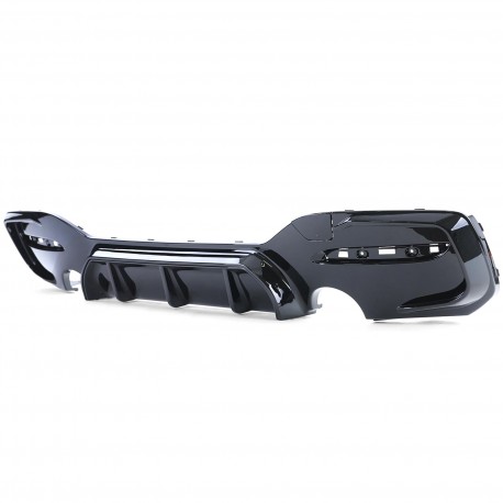 DIFFUSEUR DOUBLE SORTIE BMW SERIE 1 F20 / F21 POUR PARE-CHOCS M (04631)