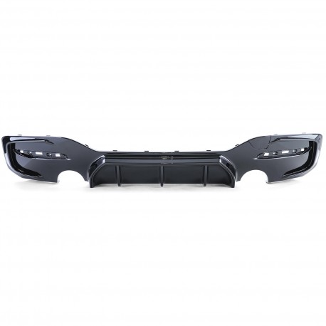 DIFFUSEUR DOUBLE SORTIE BMW SERIE 1 F20 / F21 POUR PARE-CHOCS M (04631)
