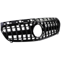 CALANDRE LIGNE SPORT FULL BLACK POUR MERCEDES CLASSE A W176 2012-2015 PH1 (05891)