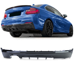 DIFFUSEUR SPORT NOIR BRILLANT BMW SERIE 2 COUPE F22 F23 PACK M (05896)