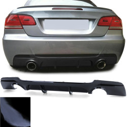 DIFFUSEUR DOUBLE SORTIE NOIR BRILLANT BMW SERIE 3 E92 E93  (04628)