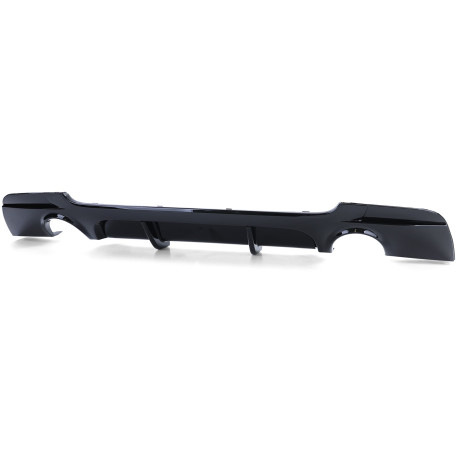 DIFFUSEUR DOUBLE SORTIE NOIR BRILLANT BMW SERIE 3 E92 E93  (04628)