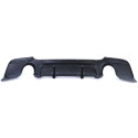 DIFFUSEUR DOUBLE SORTIE NOIR BRILLANT BMW SERIE 3 E92 E93  (04628)