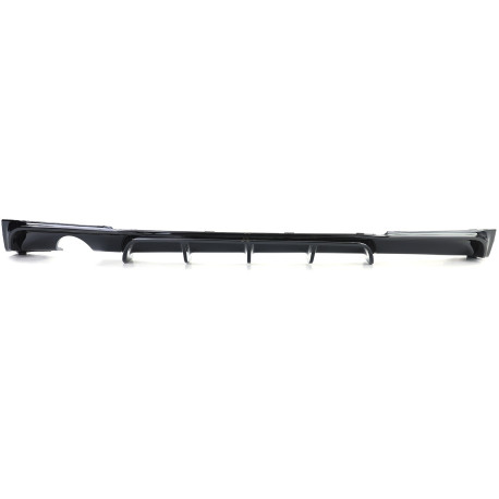 DIFFUSEUR SPORT NOIR BRILLANT POUR SIMPLE SORTIE BMW SERIE 3 TYPE F30 F31 EN PACK M (05918)