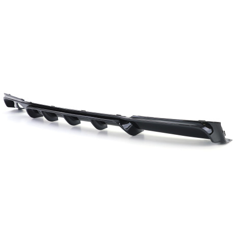 DIFFUSEUR SPORT NOIR BRILLANT POUR SIMPLE SORTIE BMW SERIE 3 TYPE F30 F31 EN PACK M (05918)