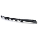 DIFFUSEUR SPORT NOIR BRILLANT POUR SIMPLE SORTIE BMW SERIE 3 TYPE F30 F31 EN PACK M (05918)