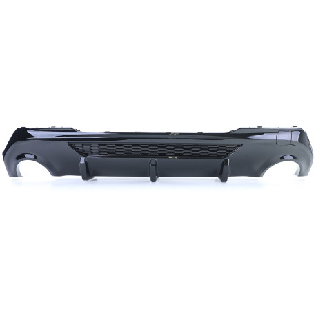 DIFFUSEUR SPORT NOIR BRILLANT DOUBLE SORTIES BMW SERIE 1 F40 118d 120d 128ti (05921)