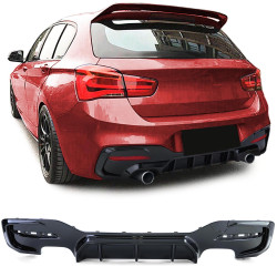 DIFFUSEUR NOIR BRILLANT BMW SERIE 1 F20 / F21 M135 M140 15-19 (05924)
