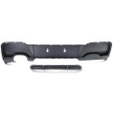 DIFFUSEUR SPORT NOIR MAT SIMPLE SORTIE BMW SERIE 1 TYPE F20 F21 120d 125i 125d  (05925)