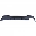 DIFFUSEUR DOUBLE SORTIE GAUCHE NOIR BRILLANT BMW SERIE 3 E92 E93  (05938)