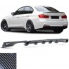 DIFFUSEUR SPORT LOOK CARBONE DOUBLE SORTIE GAUCHE BMW SERIE 3 TYPE F30 F31 PACK M (05948)