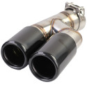 SORTIE DUPLEX NOIRES BRILLANTES ECHAPPEMENT SPORT BMW SERIE 3 F30 F31 (05949)